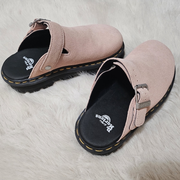 Dr. Martens ZebzagSuede Slingback Platform Mules - Picture 3 of 4